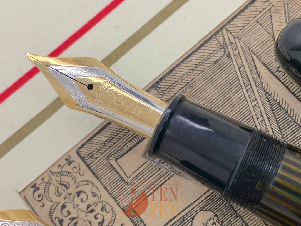 MONTBLANC 149G silver rings - black celluloid | Tenpen - By